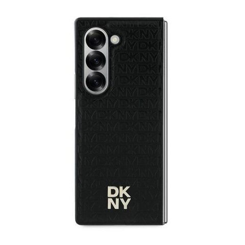 Etui DKNY Repeat Pattern Stack Logo na Samsung Galaxy Z Fold6 - czarne Etui DKNY Repeat Pattern Stack Logo na Samsung Galaxy Z Fold6 - czarne