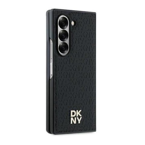 Etui DKNY Repeat Pattern Stack Logo na Samsung Galaxy Z Fold6 - czarne Etui DKNY Repeat Pattern Stack Logo na Samsung Galaxy Z Fold6 - czarne