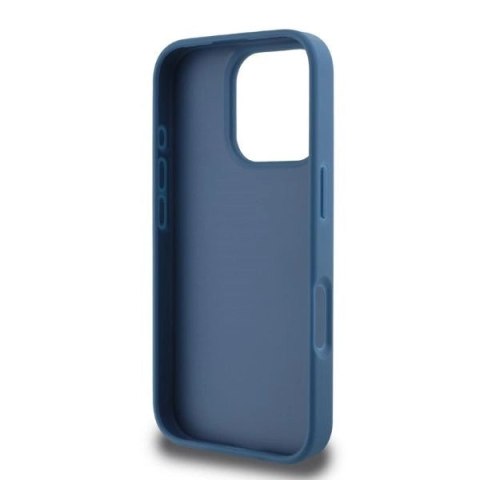 Etui Guess 4G Bottom Stripe na iPhone 16 Pro Max - niebieskie