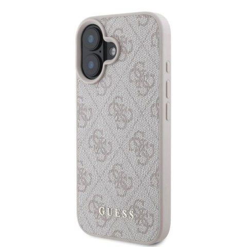 Etui Guess 4G Classic na iPhone 16 - różowe