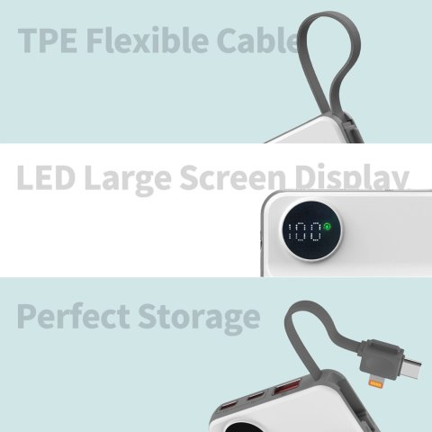 CHOETECH 10000mAh LED display power bank with Type-c and lightning port cable with magnetic wireless charger for Mobile and watc CHOETECH 10000mAh LED display power bank with Type-c and lightning port cable with magnetic wireless charger for Mobile and watc