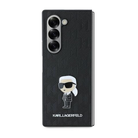 Etui Karl Lagerfeld Saffiano Ikonik Pin na Samsung Galaxy Z Fold 6 - czarne Etui Karl Lagerfeld Saffiano Ikonik Pin na Samsung Galaxy Z Fold 6 - czarne