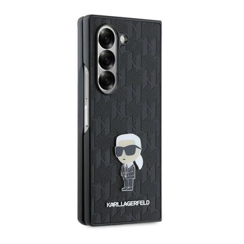 Etui Karl Lagerfeld Saffiano Ikonik Pin na Samsung Galaxy Z Fold 6 - czarne Etui Karl Lagerfeld Saffiano Ikonik Pin na Samsung Galaxy Z Fold 6 - czarne