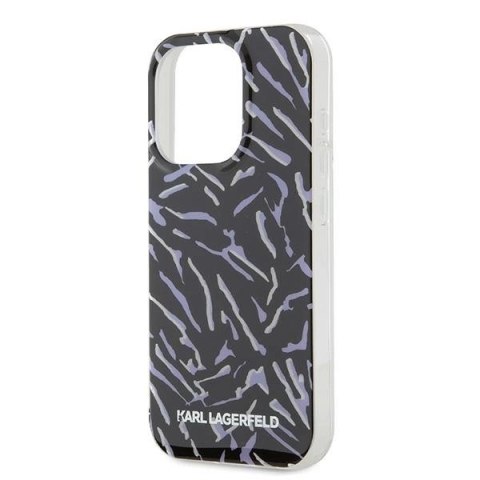 Etui Karl Lagerfeld Zebra With Cord na iPhone 15 Pro Max - fioletowe Etui Karl Lagerfeld Zebra With Cord na iPhone 15 Pro Max - fioletowe
