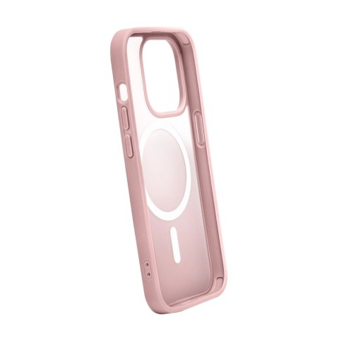 Etui silikonowe Puro Gradient MagSafe do iPhone 15 Plus - różowe