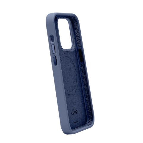 Etui silikonowe Puro Icon Mag Pro MagSafe do iPhone 15 Pro - ciemnoniebieskie