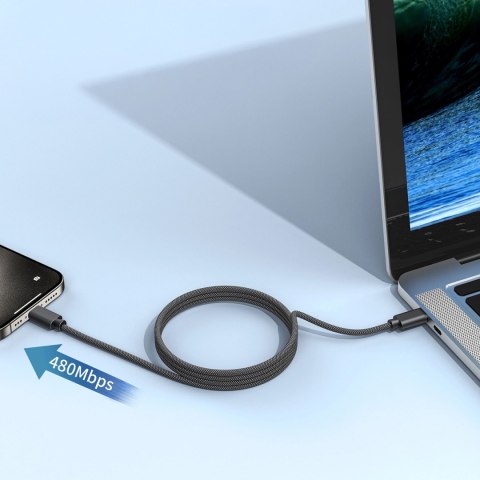 Kabel Choetech XCC-1052 100W USB-C magnetyczny 1,2m - czarny Kabel Choetech XCC-1052 100W USB-C magnetyczny 1,2m - czarny