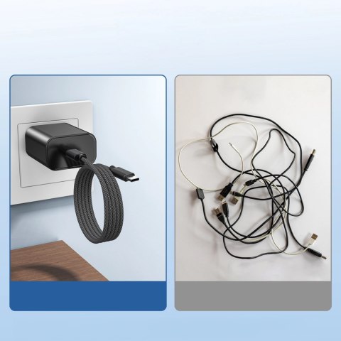 Kabel Choetech XCC-1054 240W z Power Delivery 3.1 USB-C magnetyczny 1,2m - czarny Kabel Choetech XCC-1054 240W z Power Delivery 3.1 USB-C magnetyczny 1,2m - czarny