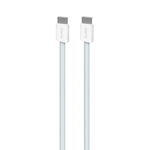 Kabel Puro Fabrik USB-C - USB-C 1,5m 60W 480mbps - niebieski Kabel Puro Fabrik USB-C - USB-C 1,5m 60W 480mbps - niebieski