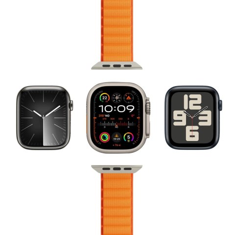 Pasek nylonowy Puro Extreme do Apple Watch 42 / 44 / 45 / 49 mm - pomarańczowy