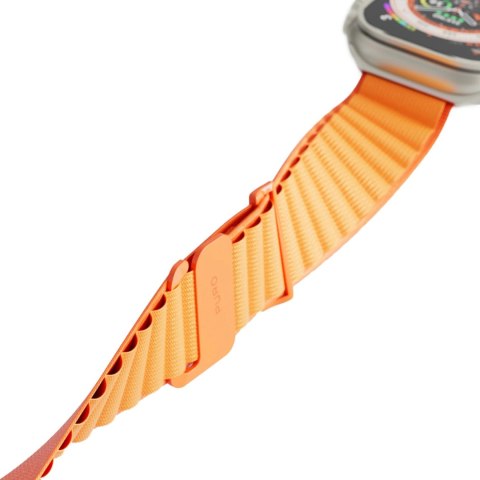 Pasek nylonowy Puro Extreme do Apple Watch 42 / 44 / 45 / 49 mm - pomarańczowy