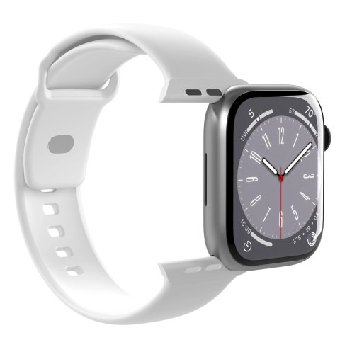 Pasek silikonowy Puro Icon do Apple Watch 38 / 40 / 41 mm - biały (2 szt.)