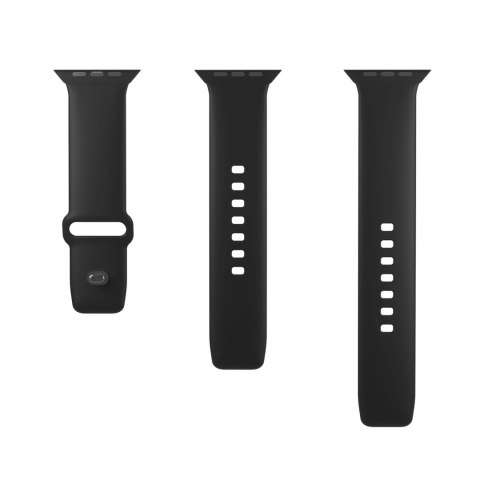 Pasek silikonowy Puro Icon do Apple Watch 38 / 40 / 41 mm - czarny (2 szt.)