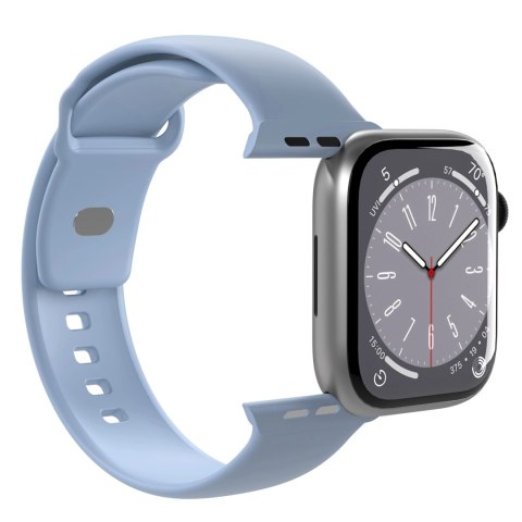 Pasek silikonowy Puro Icon do Apple Watch 38 / 40 / 41 mm - jasnoniebieski (2 szt.)