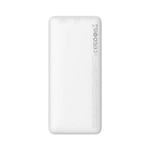 Powerbank Baseus Airpow 20W 10000mAh z kablem Baseus Simple Series USB-A - USB-C 30 cm - biały Powerbank Baseus Airpow 20W 10000mAh z kablem Baseus Simple Series USB-A - USB-C 30 cm - biały