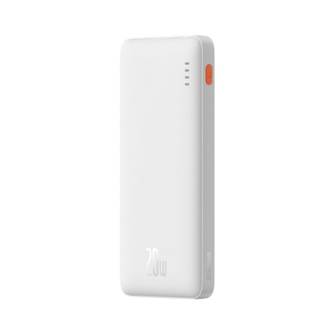 Powerbank Baseus Airpow 20W 10000mAh z kablem Baseus Simple Series USB-A - USB-C 30 cm - biały Powerbank Baseus Airpow 20W 10000mAh z kablem Baseus Simple Series USB-A - USB-C 30 cm - biały