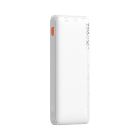 Powerbank Baseus Airpow 20W 10000mAh z kablem Baseus Simple Series USB-A - USB-C 30 cm - biały Powerbank Baseus Airpow 20W 10000mAh z kablem Baseus Simple Series USB-A - USB-C 30 cm - biały