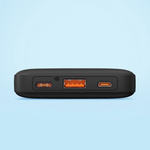 Powerbank Baseus Airpow 20W 10000mAh z kablem Baseus Simple Series USB-A - USB-C 30 cm - czarny Powerbank Baseus Airpow 20W 10000mAh z kablem Baseus Simple Series USB-A - USB-C 30 cm - czarny
