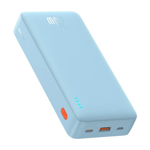 Powerbank Baseus Airpow 20W 20000mAh z białym kablem Baseus Simple Series USB-A - USB-C 50cm - niebieski Powerbank Baseus Airpow 20W 20000mAh z białym kablem Baseus Simple Series USB-A - USB-C 50cm - niebieski
