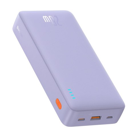 Powerbank Baseus Airpow 20W 20000mAh z kablem Baseus Simple Series USB-A - USB-C 50 cm - fioletowy Powerbank Baseus Airpow 20W 20000mAh z kablem Baseus Simple Series USB-A - USB-C 50 cm - fioletowy