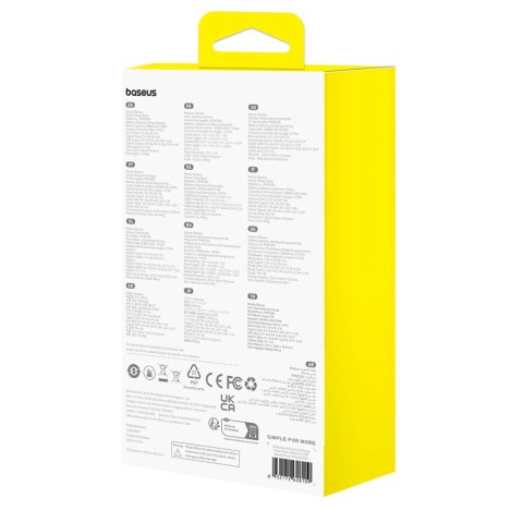 Powerbank Baseus Airpow 20W 20000mAh z kablem Baseus Simple Series USB-A - USB-C 50 cm - fioletowy Powerbank Baseus Airpow 20W 20000mAh z kablem Baseus Simple Series USB-A - USB-C 50 cm - fioletowy