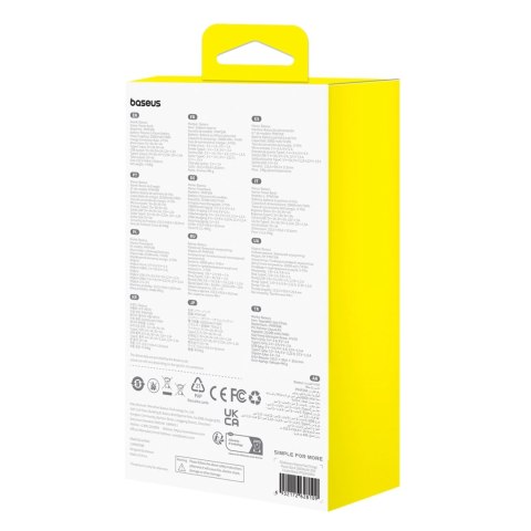 Powerbank Baseus Airpow 20W 20000mAh z kablem Baseus Simple Series USB-A - USB-C 50cm - czarny Powerbank Baseus Airpow 20W 20000mAh z kablem Baseus Simple Series USB-A - USB-C 50cm - czarny