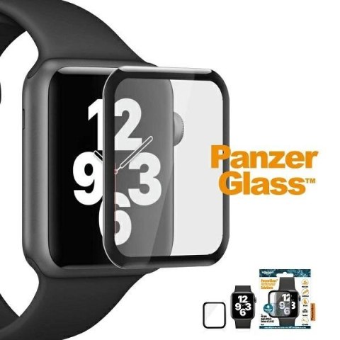 Szkło hartowane PanzerGlass Curved antybakteryjne na Apple Watch 4/5/6/SE - 40mm - czarne