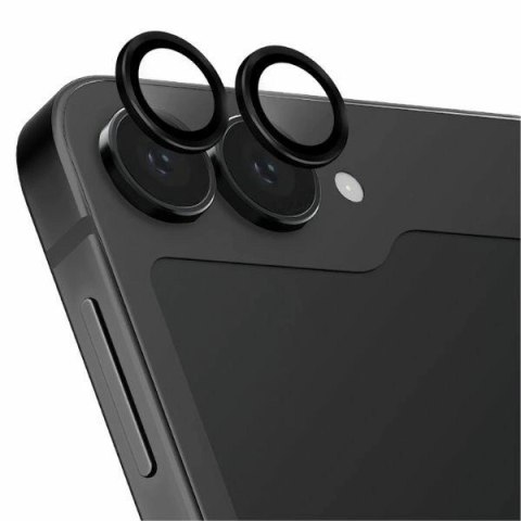 Szkło hartowane UNIQ Optix Auminium na obiektyw z aplikatorem na Samsung Galaxy Z Flip 6 - czarne Szkło hartowane UNIQ Optix Auminium na obiektyw z aplikatorem na Samsung Galaxy Z Flip 6 - czarne