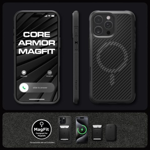 Etui Spigen Core Armor Mag z MagSafe na iPhone 16 Pro Max - czarny mat
