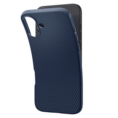 Etui Spigen Liquid Air na iPhone 16 - niebieskie Etui Spigen Liquid Air na iPhone 16 - niebieskie