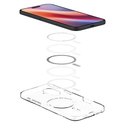 Etui Spigen Liquid Crystal Mag z MagSafe na iPhone 16 Plus - przezroczyste Etui Spigen Liquid Crystal Mag z MagSafe na iPhone 16 Plus - przezroczyste