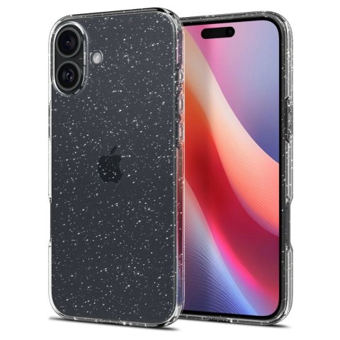Etui Spigen Liquid Crystal na iPhone 16 Plus - przezroczysto-brokatowe Etui Spigen Liquid Crystal na iPhone 16 Plus - przezroczysto-brokatowe