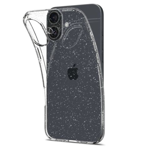 Etui Spigen Liquid Crystal na iPhone 16 Plus - przezroczysto-brokatowe Etui Spigen Liquid Crystal na iPhone 16 Plus - przezroczysto-brokatowe