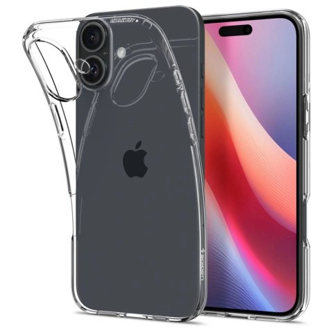 Etui Spigen Liquid Crystal na iPhone 16 - przezroczyste Etui Spigen Liquid Crystal na iPhone 16 - przezroczyste