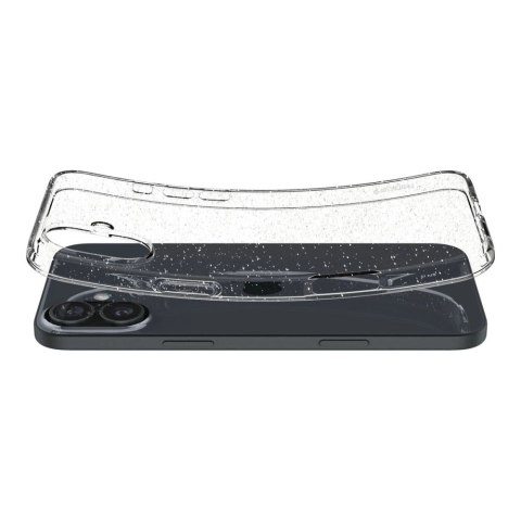 Etui Spigen Liquid Crystal na iPhone 16 - przezroczysto-brokatowe Etui Spigen Liquid Crystal na iPhone 16 - przezroczysto-brokatowe