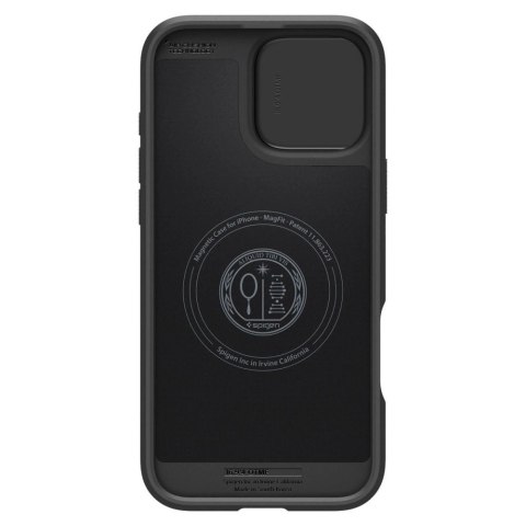 Etui Spigen Optik Armor Mag z MagSafe na iPhone 16 Pro - czarne Etui Spigen Optik Armor Mag z MagSafe na iPhone 16 Pro - czarne