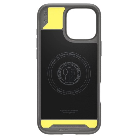 Etui Spigen Rugged Armor MagSafe do iPhone 16 Pro - szare