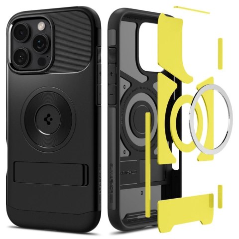 Etui Spigen Slim Armor MagSafe na iPhone 16 Pro Max - czarne Etui Spigen Slim Armor MagSafe na iPhone 16 Pro Max - czarne