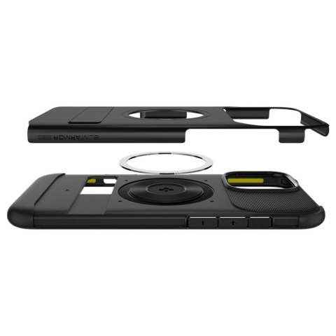 Etui Spigen Slim Armor MagSafe na iPhone 16 Pro Max - czarne Etui Spigen Slim Armor MagSafe na iPhone 16 Pro Max - czarne