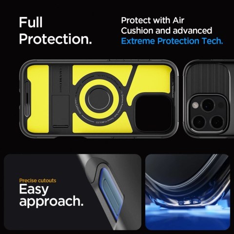 Etui Spigen Slim Armor MagSafe na iPhone 16 Pro Max - czarne Etui Spigen Slim Armor MagSafe na iPhone 16 Pro Max - czarne