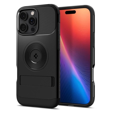Etui Spigen Slim Armor MagSafe na iPhone 16 Pro - czarne Etui Spigen Slim Armor MagSafe na iPhone 16 Pro - czarne