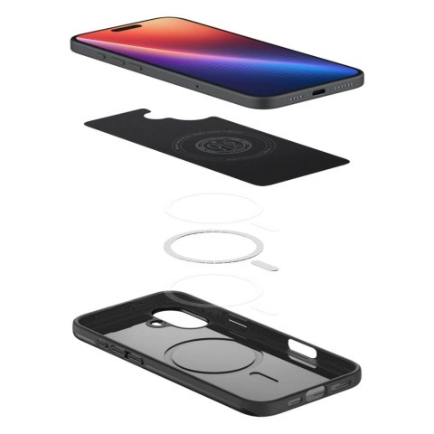 Etui Spigen Thin Fit MagSafe do na iPhone 16 Plus - czarne Etui Spigen Thin Fit MagSafe do na iPhone 16 Plus - czarne