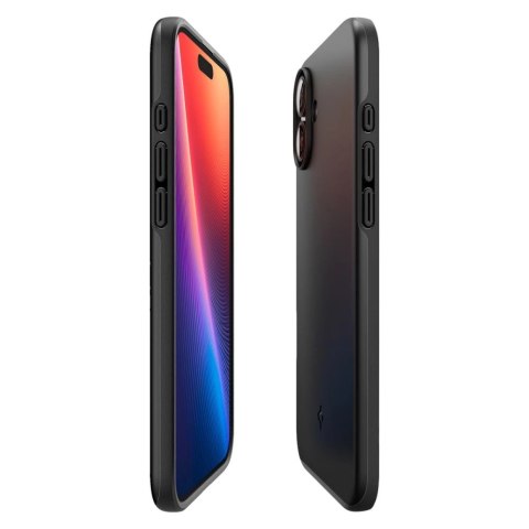 Etui Spigen Thin Fit MagSafe do na iPhone 16 Plus - czarne Etui Spigen Thin Fit MagSafe do na iPhone 16 Plus - czarne