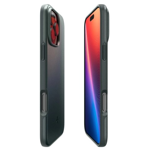 Etui Spigen Thin Fit MagSafe do na iPhone 16 Pro - zielone Etui Spigen Thin Fit MagSafe do na iPhone 16 Pro - zielone