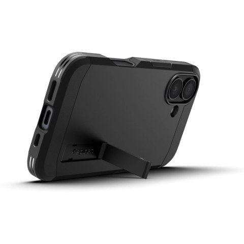 Etui Spigen Tough Armor MagSafe z podstawką na iPhone 16 Plus - czarne Etui Spigen Tough Armor MagSafe z podstawką na iPhone 16 Plus - czarne
