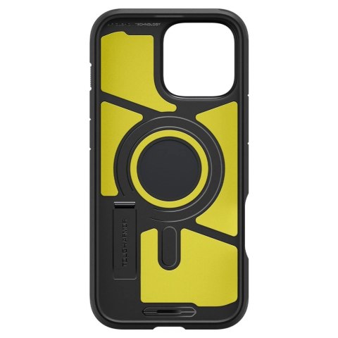 Etui Spigen Tough Armor MagSafe z podstawką na iPhone 16 Pro Max - czarne Etui Spigen Tough Armor MagSafe z podstawką na iPhone 16 Pro Max - czarne