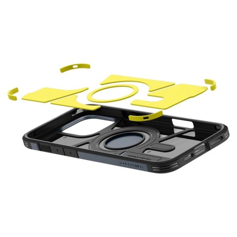 Etui Spigen Tough Armor MagSafe z podstawką na iPhone 16 Pro - ciemnoszare Etui Spigen Tough Armor MagSafe z podstawką na iPhone 16 Pro - ciemnoszare