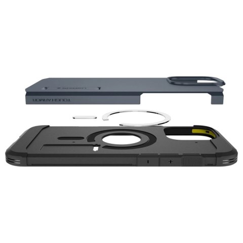Etui Spigen Tough Armor MagSafe z podstawką na iPhone 16 Pro - ciemnoszare Etui Spigen Tough Armor MagSafe z podstawką na iPhone 16 Pro - ciemnoszare