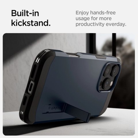 Etui Spigen Tough Armor MagSafe z podstawką na iPhone 16 Pro - ciemnoszare Etui Spigen Tough Armor MagSafe z podstawką na iPhone 16 Pro - ciemnoszare