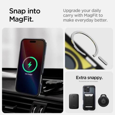 Etui Spigen Tough Armor MagSafe z podstawką na iPhone 16 Pro - ciemnoszare Etui Spigen Tough Armor MagSafe z podstawką na iPhone 16 Pro - ciemnoszare